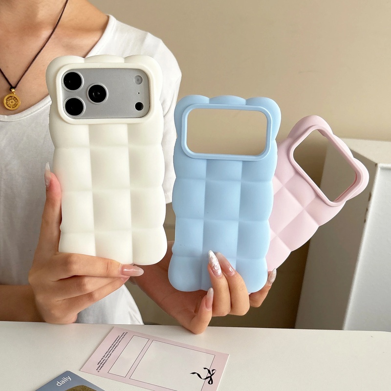 Huawei Mate 60 - Lattice 3D Blok Siliconen Telefoonhoesje voor