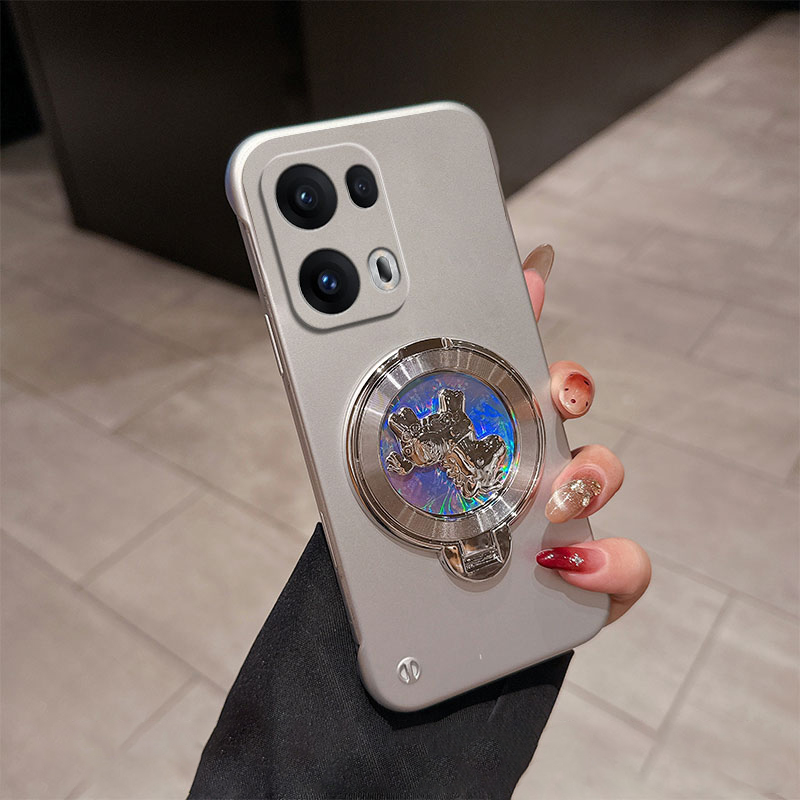 Oppo Find X8 - Geld Kom Paard Standhouder Case Voor