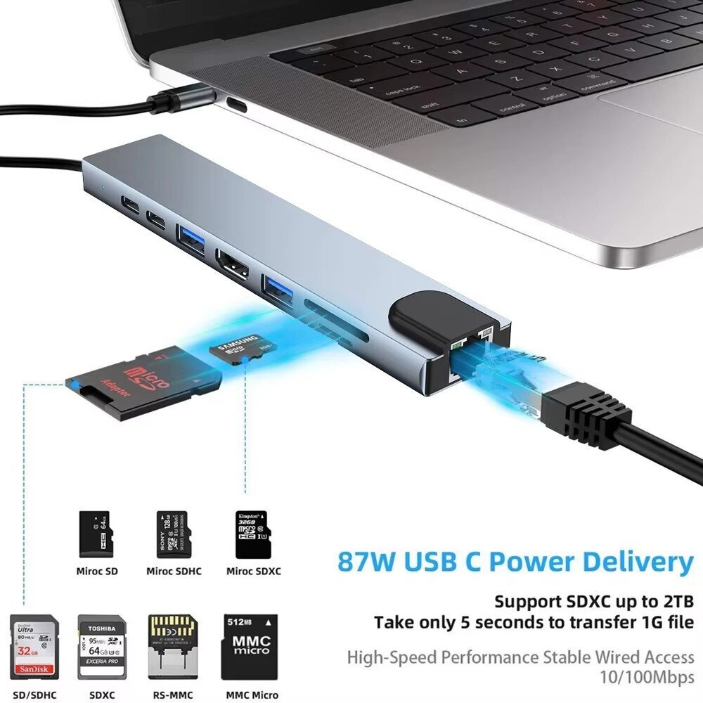 USB 3.0 Type C HUB USB C Docki - Usb Hub recensie en prijs