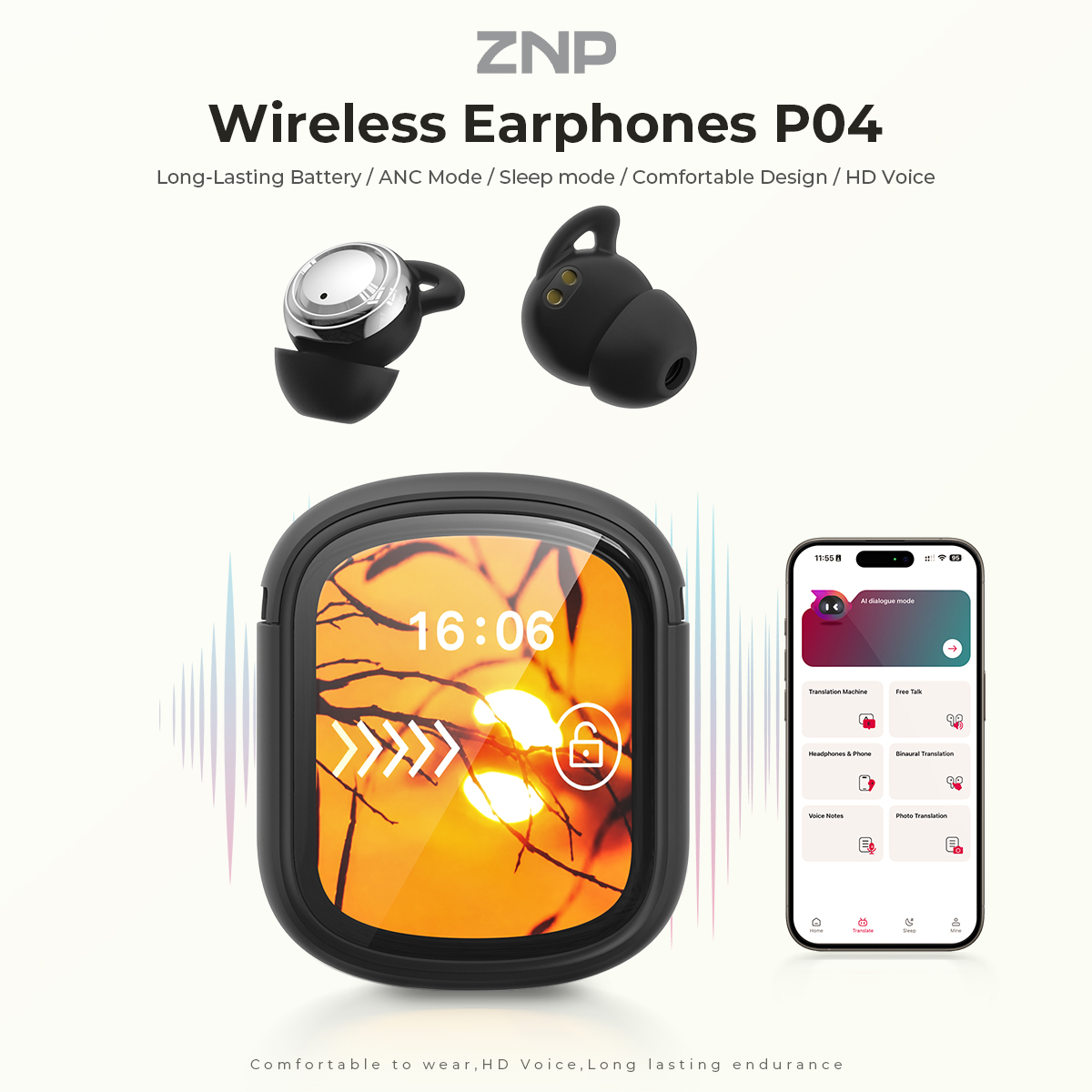 ZNP P04 Slaaphulpoordopjes met - Wireless Charger recensie en prijs