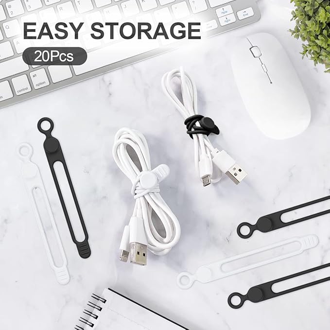 10 stuks siliconen kabelbinder - Cable Organizer recensie en prijs