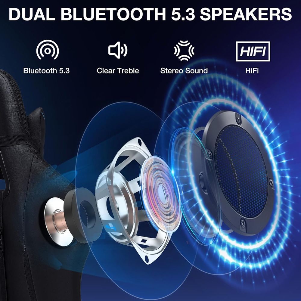 RGB-gamingstoel met Bluetooth- - Bluetooth Speaker recensie en prijs