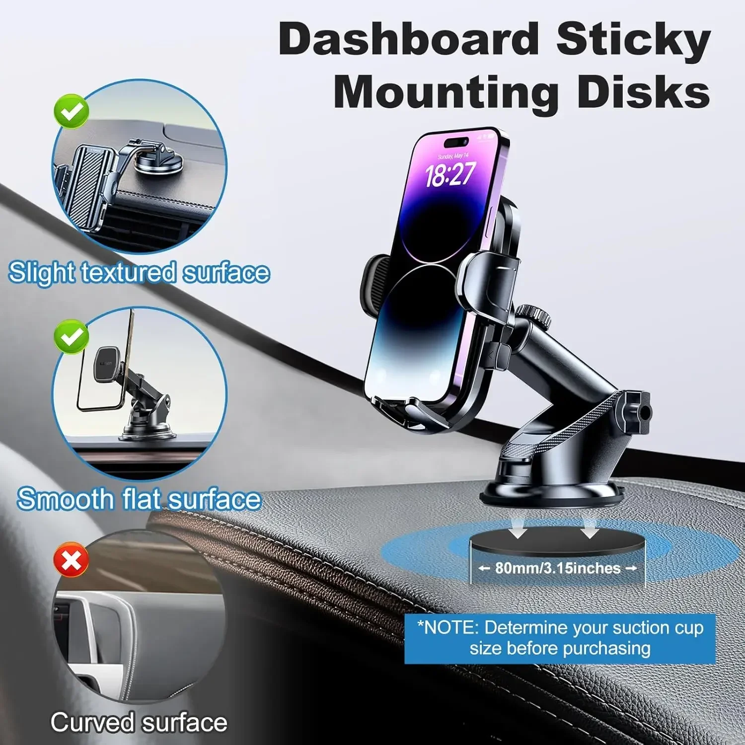 Universele dashboard kleefpads - Phone Holder recensie en prijs