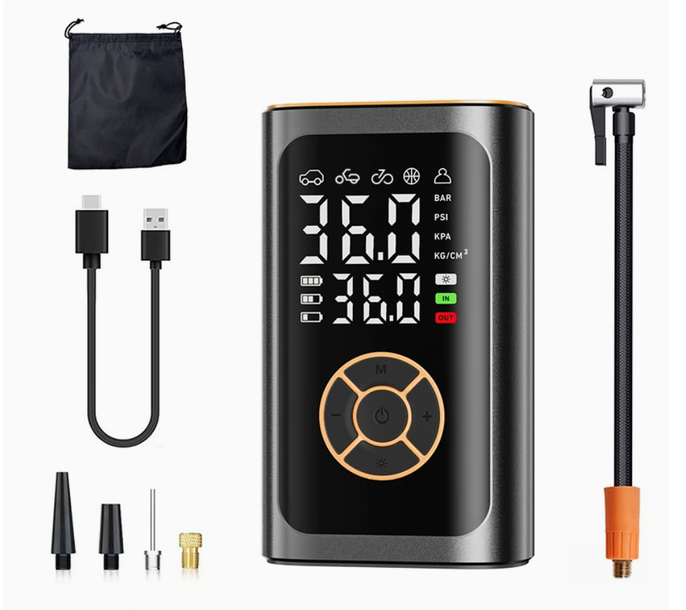 Slimme elektrische bandenpomp  - Power Bank recensie en prijs