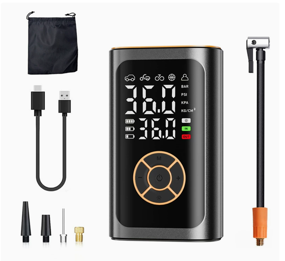 Slimme elektrische bandenpomp  - Power Bank recensie en prijs