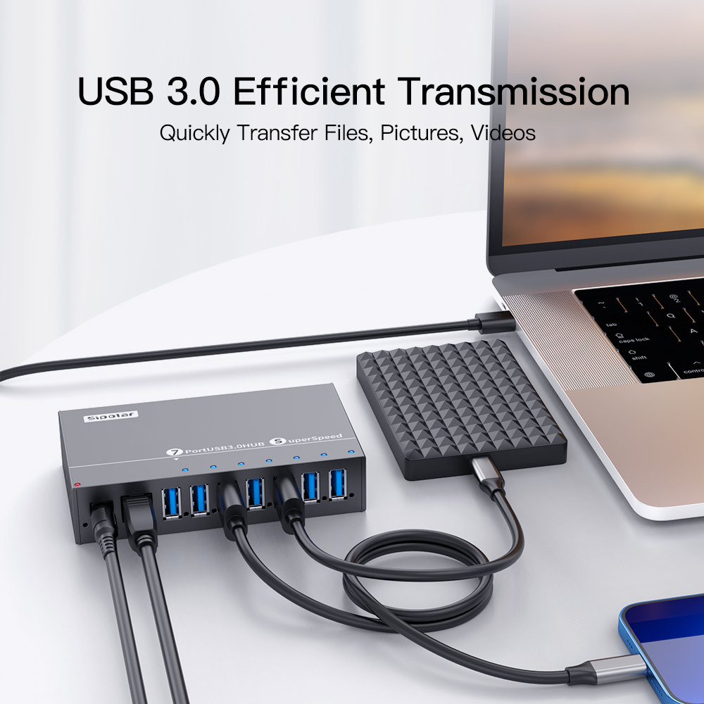 A-173 Sipolar 7-poorts USB-hub - Usb Hub recensie en prijs